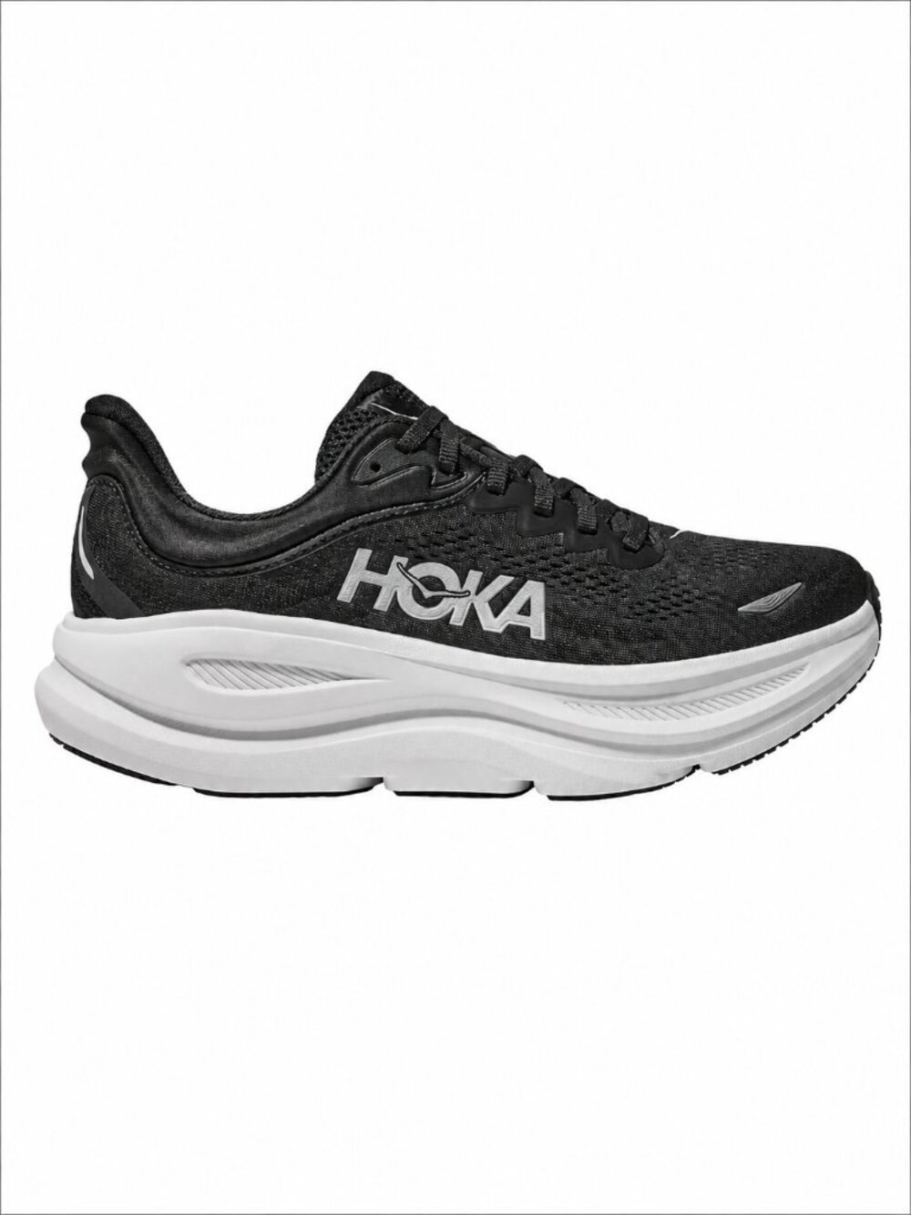 Hoka Women's Bondi 9 Black/White Running Shoe Size 7